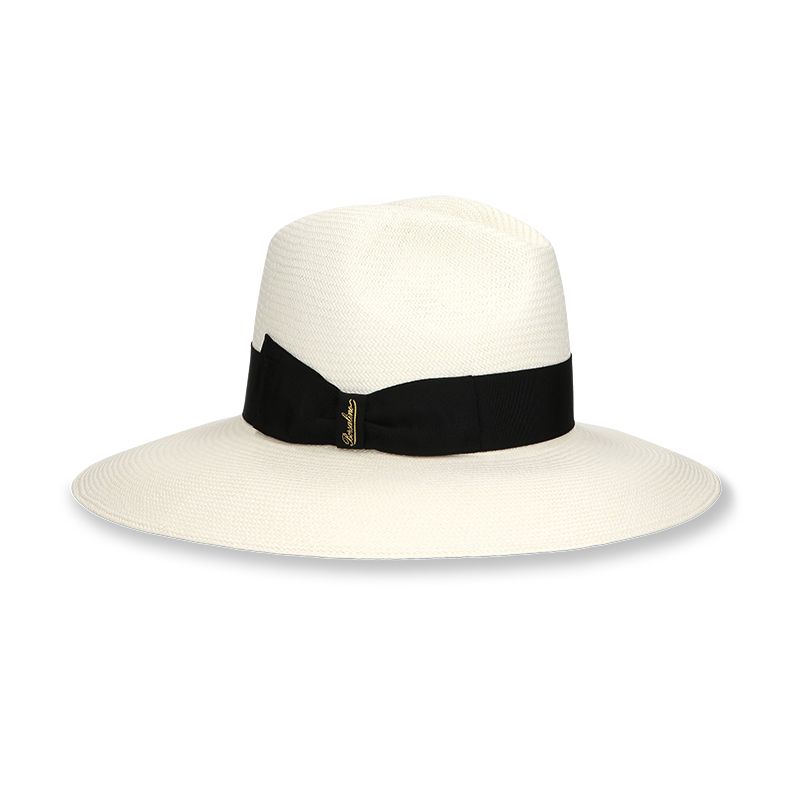 Borsalino Cappello Sophie Panama Fine Cinta Nera  E232171