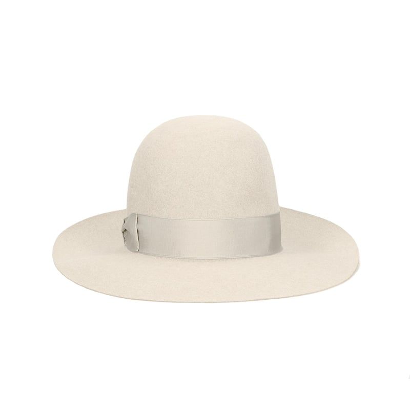 BORSALINO Cappello Eleonora Feltro Tesa Larga Panna  E212993