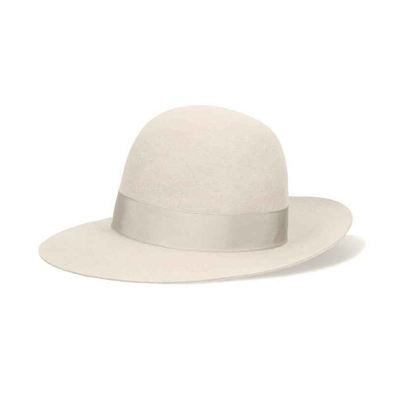 BORSALINO Cappello Eleonora Feltro Tesa Larga Panna  E212993