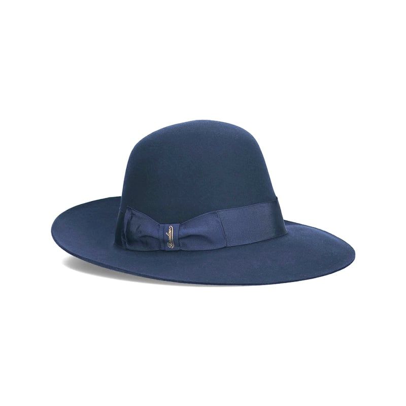BORSALINO Cappello Eleonora Feltro Tesa Larga Jeans  E212993