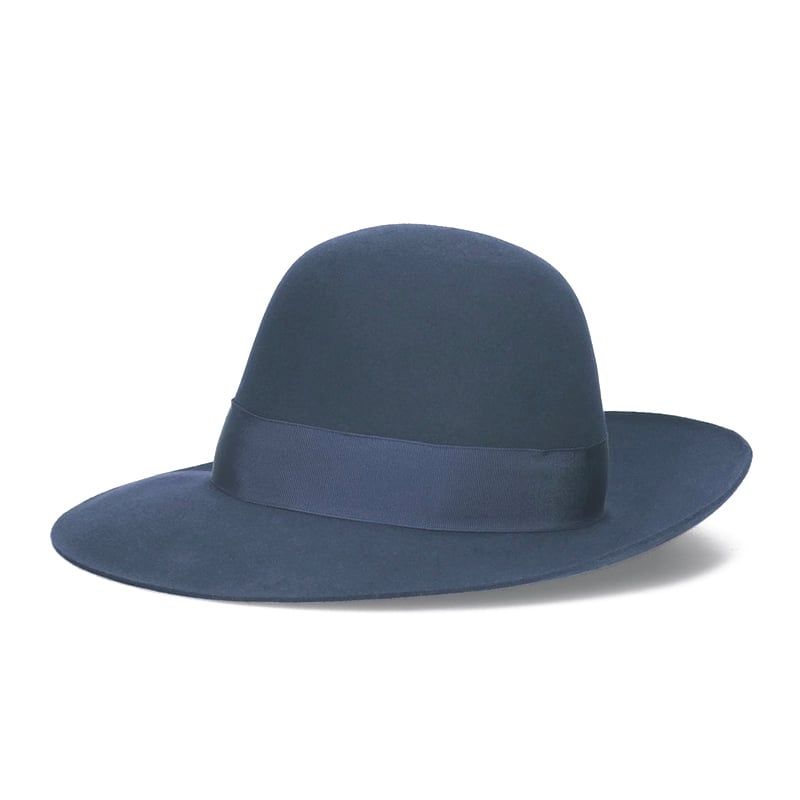 BORSALINO Cappello Eleonora Feltro Tesa Larga Jeans  E212993