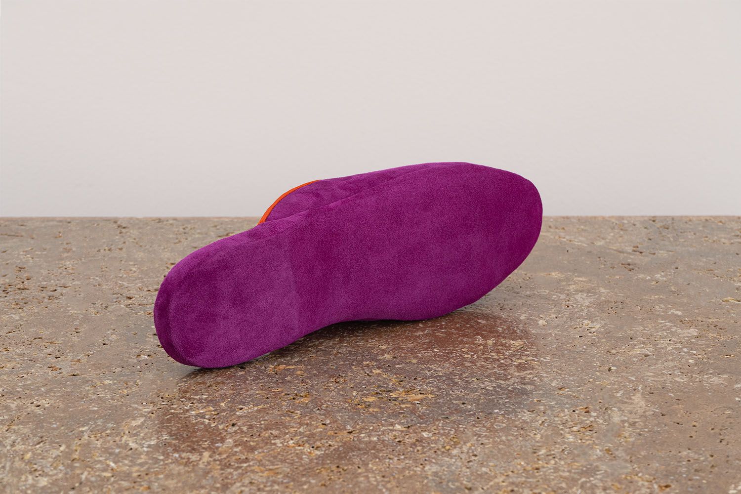 ASTRUA Creazioni Pantofola Slipper Aperta Babù Camoscio Ciclamino  33001