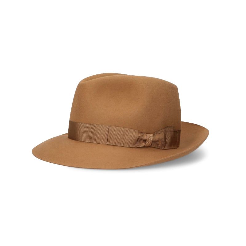 BORSALINO Cappello Federico Feltro Alessandria Tesa Media Curcuma  E390055