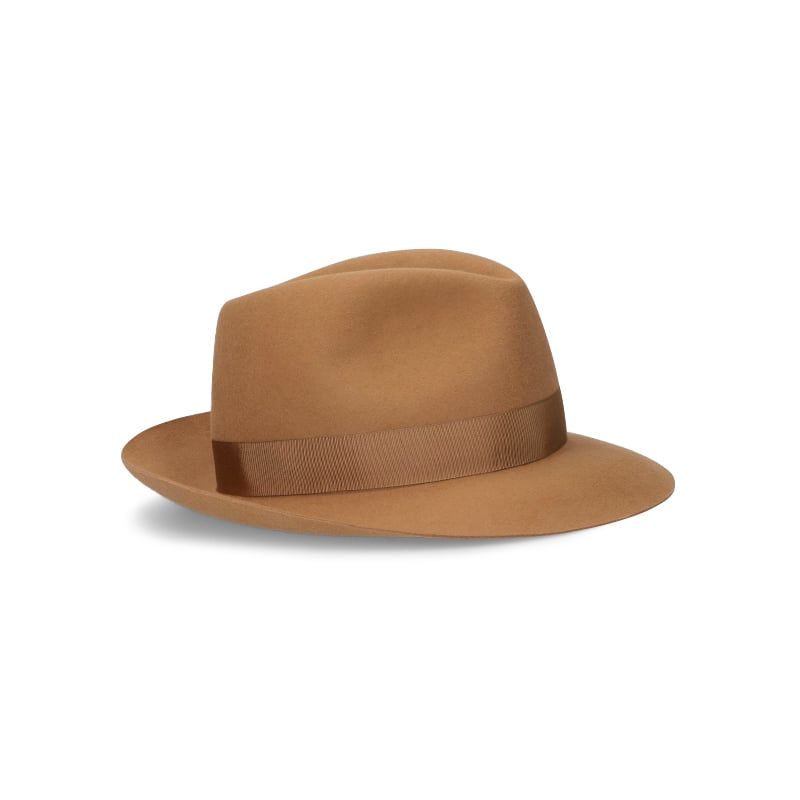 BORSALINO Cappello Federico Feltro Alessandria Tesa Media Curcuma  E390055