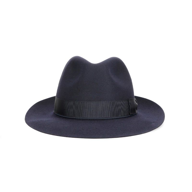 BORSALINO Cappello Federico Feltro Alessandria Tesa Media Mirtillo  E390055