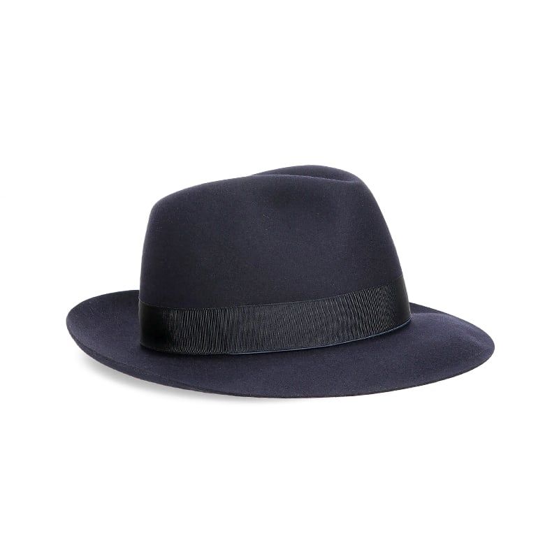 BORSALINO Cappello Federico Feltro Alessandria Tesa Media Mirtillo  E390055