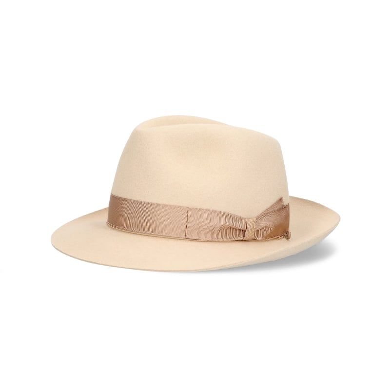 BORSALINO Cappello Federico Feltro Alessandria Tesa Media Beige  E390055