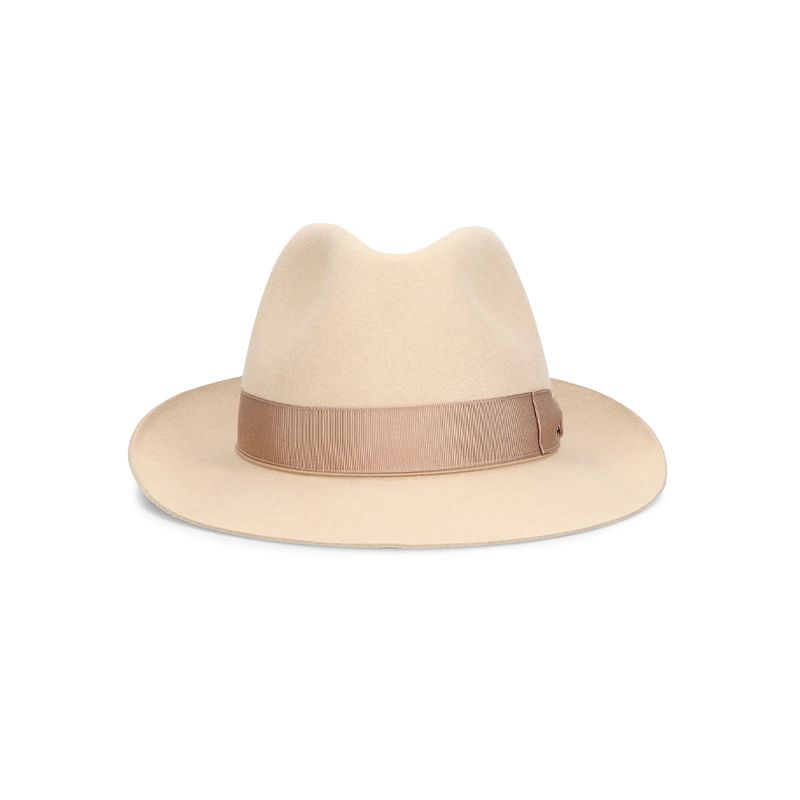 BORSALINO Cappello Federico Feltro Alessandria Tesa Media Beige  E390055