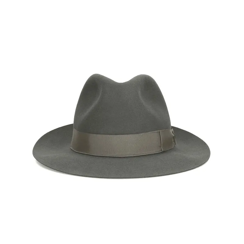 BORSALINO Cappello Fedora Federico Feltro Tesa Media Bismuto  E114336