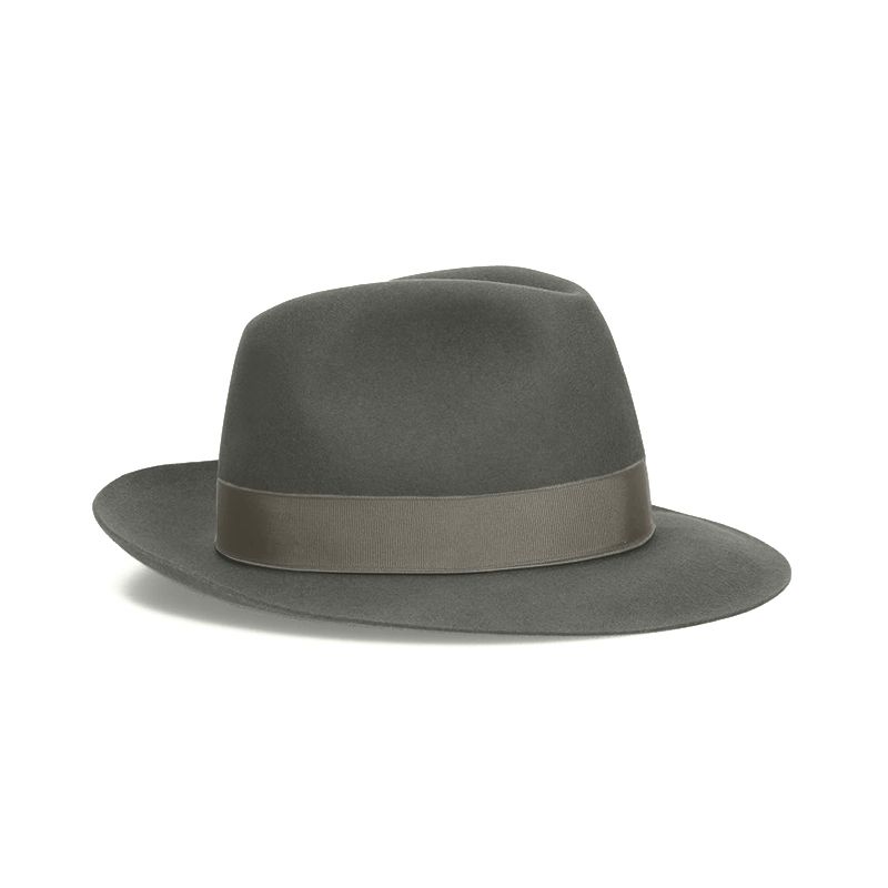 BORSALINO Cappello Fedora Federico Feltro Tesa Media Bismuto  E114336