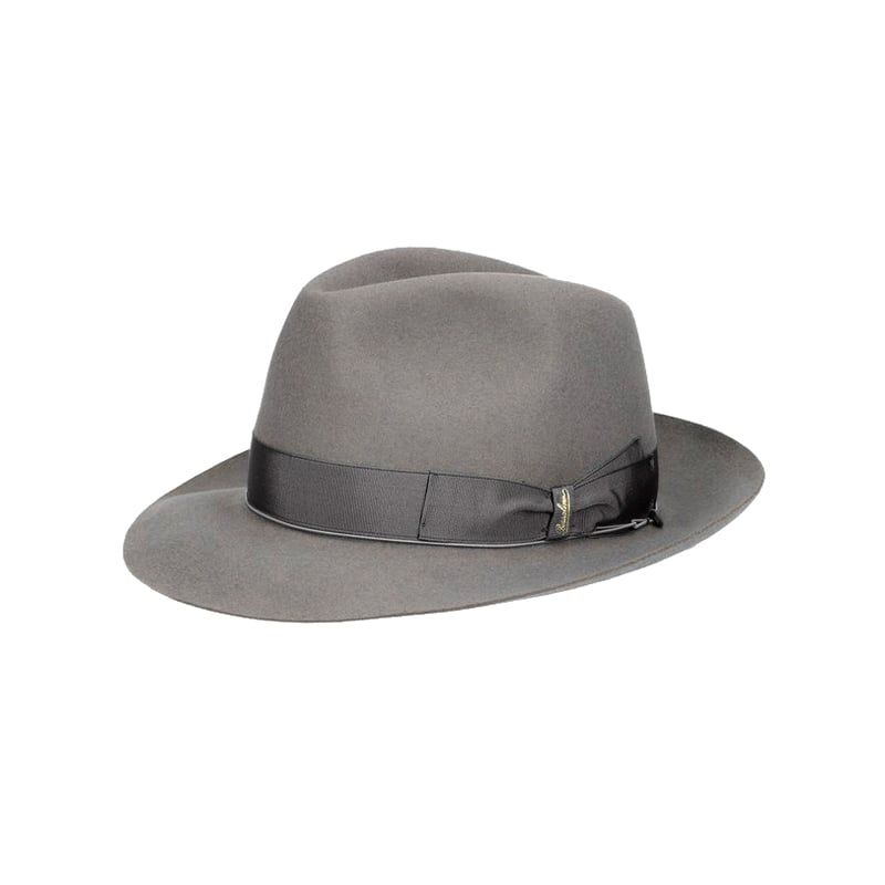 BORSALINO Cappello Fedora Federico Feltro Tesa Media Vaiato  E114336