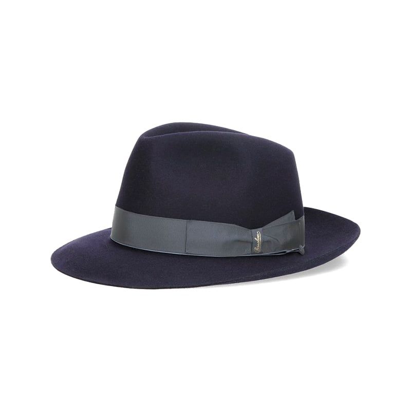 BORSALINO Cappello Fedora Federico Feltro Tesa Media Egeo  E114336