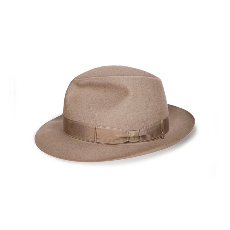 BORSALINO Cappello Federico Feltro Beaver Tesa Media Naturale  E400001