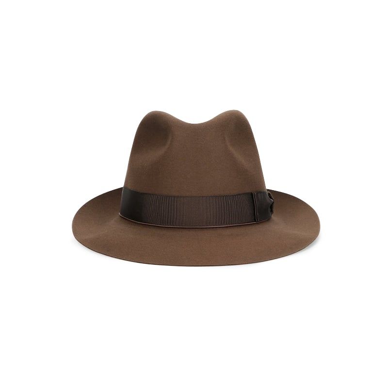 BORSALINO Cappello Federico Feltro Beaver Tesa Media Corteccia  E400001
