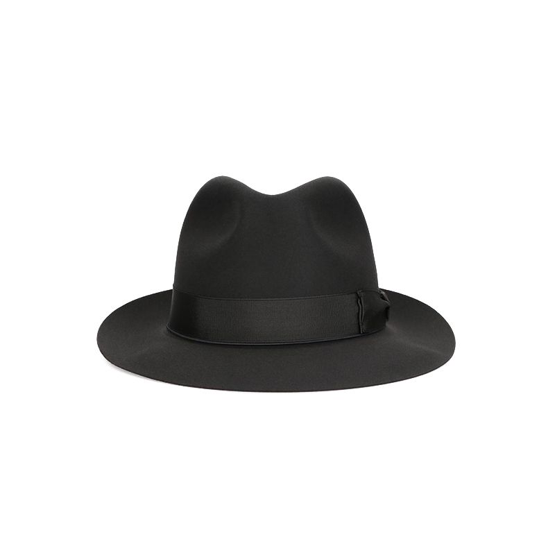 BORSALINO Cappello Federico Feltro Beaver Tesa Media Rodio  E400001