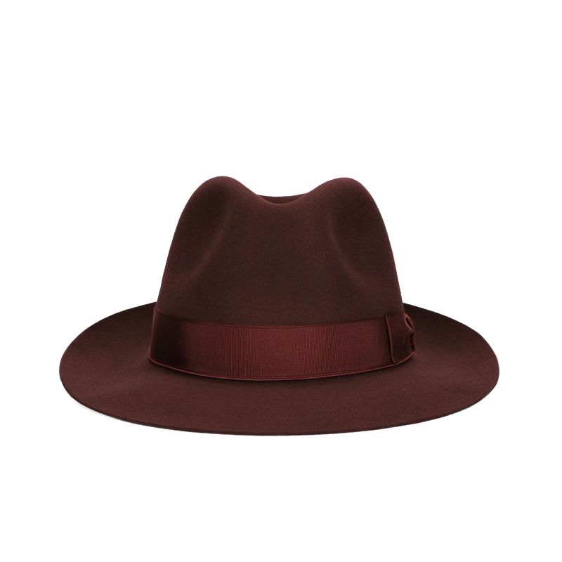 BORSALINO Cappello Federico Feltro Beaver Tesa Media Porto  E400001