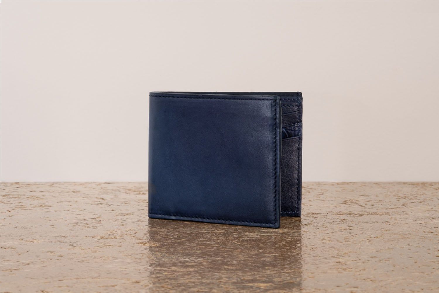 ASTRUA Creazioni Portafoglio Orizzontale Vitello Tamponato Denim Int. Dett. Coccodrillo  PO1VT80-P182