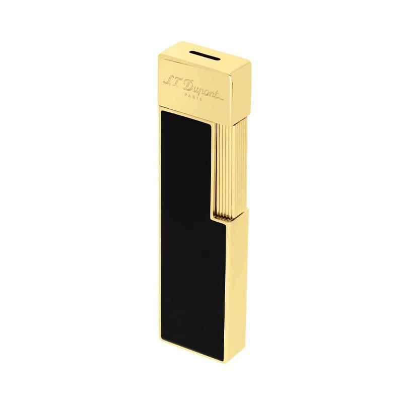 S. T. DUPONT Accendino Twiggy Oro e Lacca Nera  030002