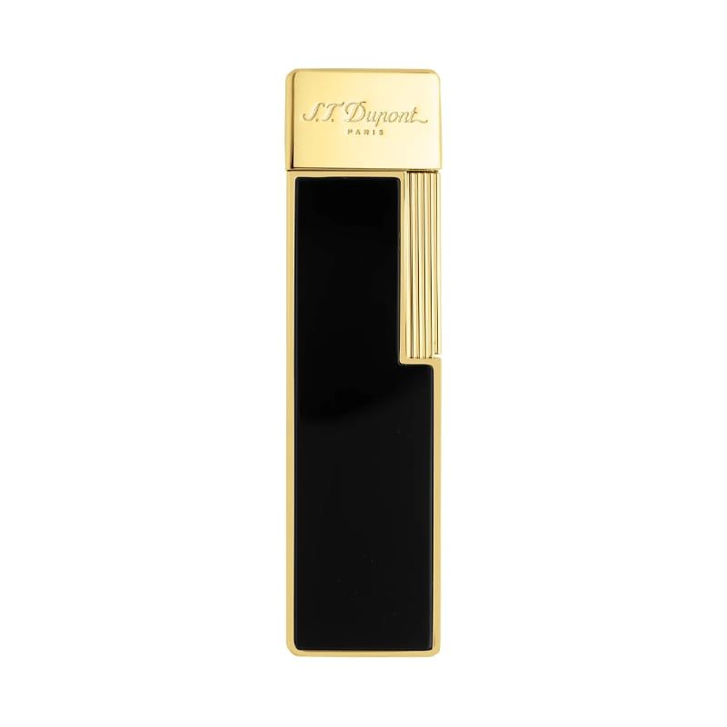 S. T. DUPONT Accendino Twiggy Oro e Lacca Nera  030002