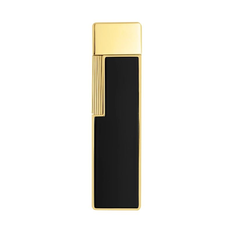 S. T. DUPONT Accendino Twiggy Oro e Lacca Nera  030002