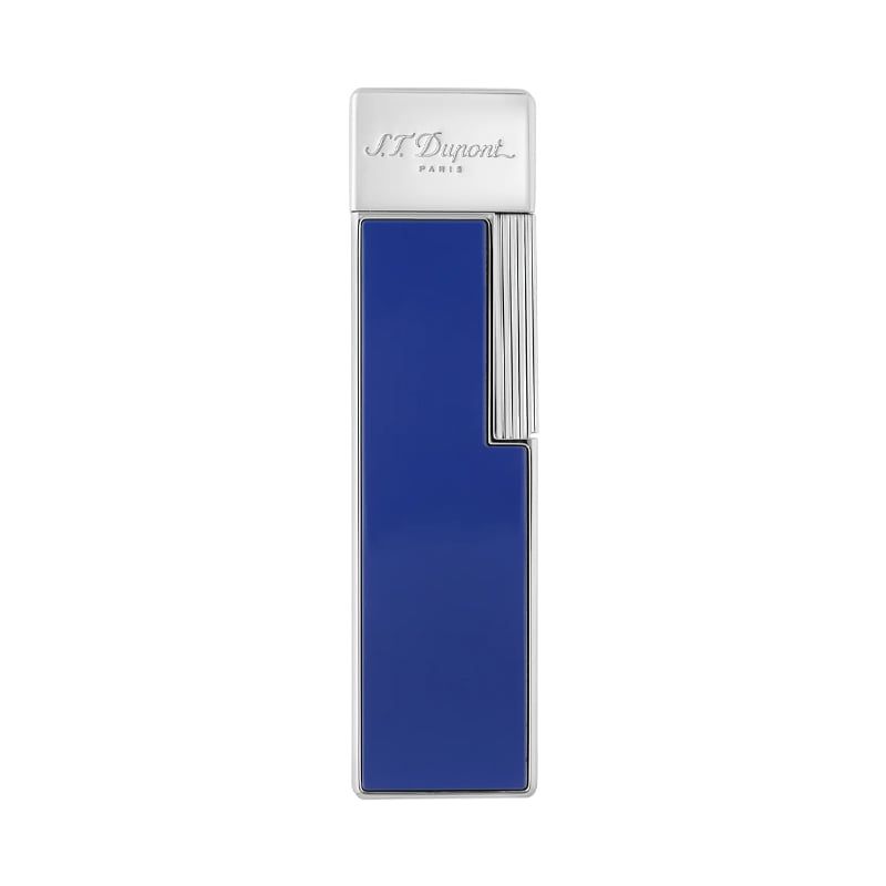 S. T. DUPONT Accendino Twiggy Cromo e Lacca Blu  030005