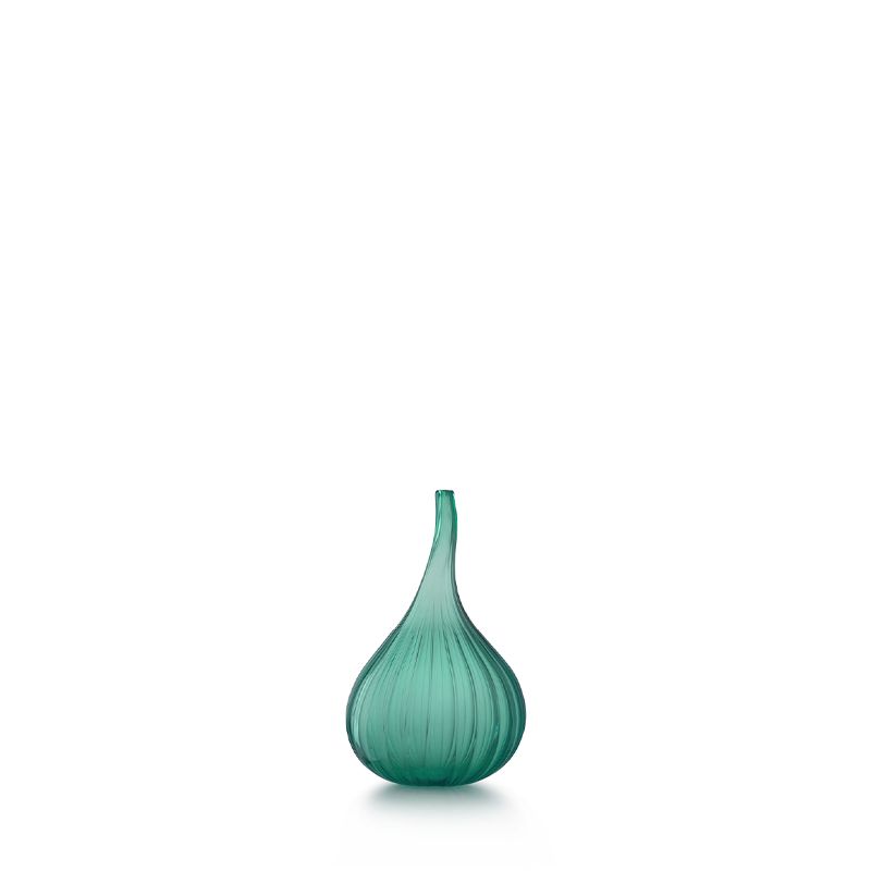 SALVIATI Vaso Drops Verde Pavone Lucido Small H 19 CM / Ø 12 CM 72820