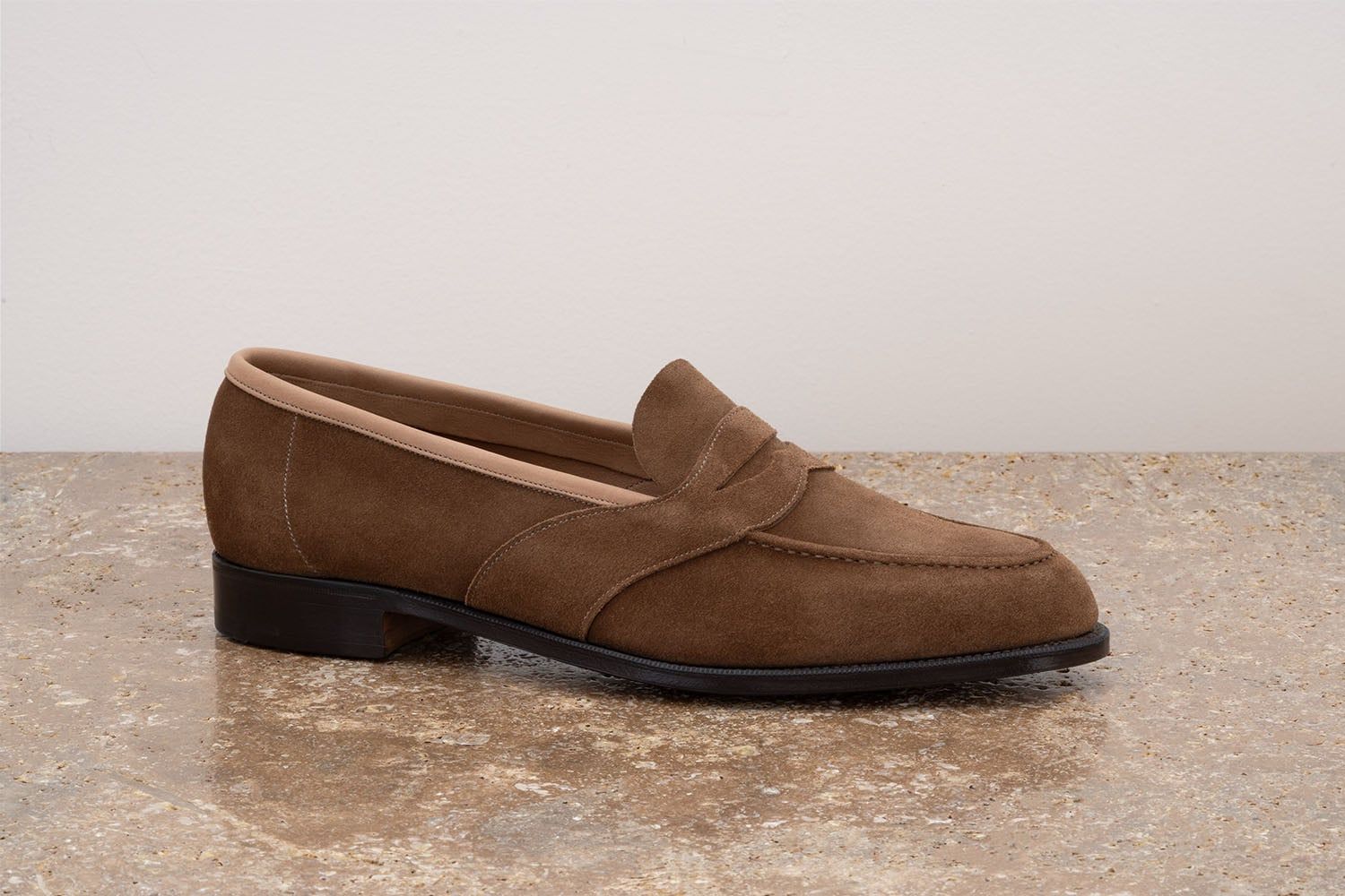 EDWARD GREEN Montpellier Unlined - Mocassino Classico - Raw Umber  MONTPELLIER UNLINED