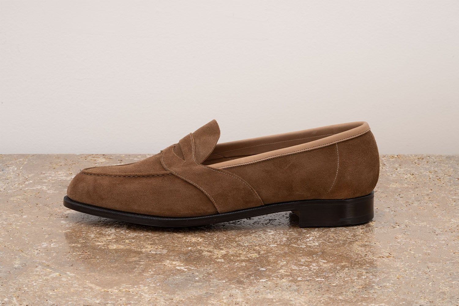 EDWARD GREEN Montpellier Unlined - Mocassino Classico - Raw Umber  MONTPELLIER UNLINED