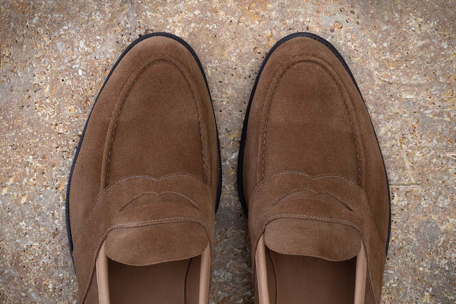 EDWARD GREEN Montpellier Unlined - Mocassino Classico - Raw Umber  MONTPELLIER UNLINED