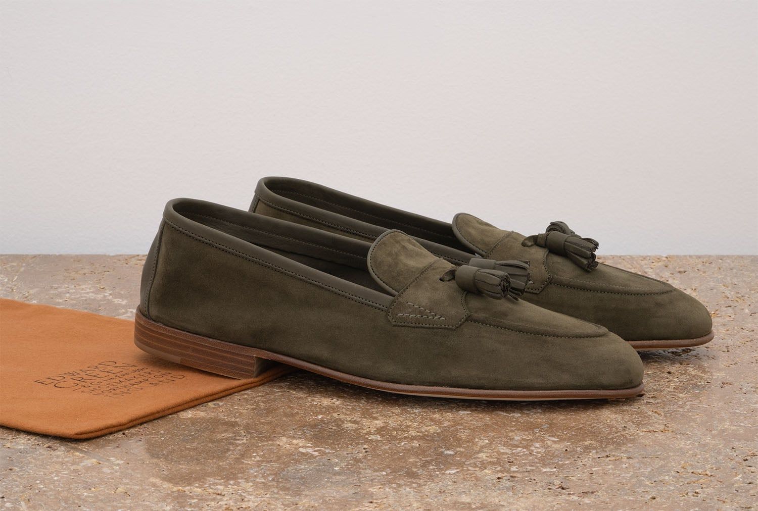 Edward Green Portland - Mocassino Con Nappine - Army Green  PORTLAND