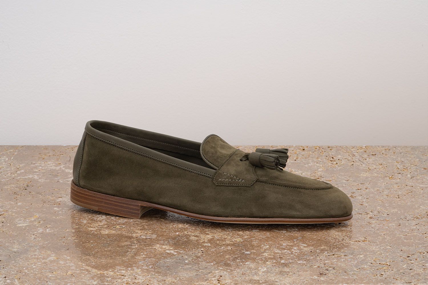 Edward Green Portland - Mocassino Con Nappine - Army Green  PORTLAND