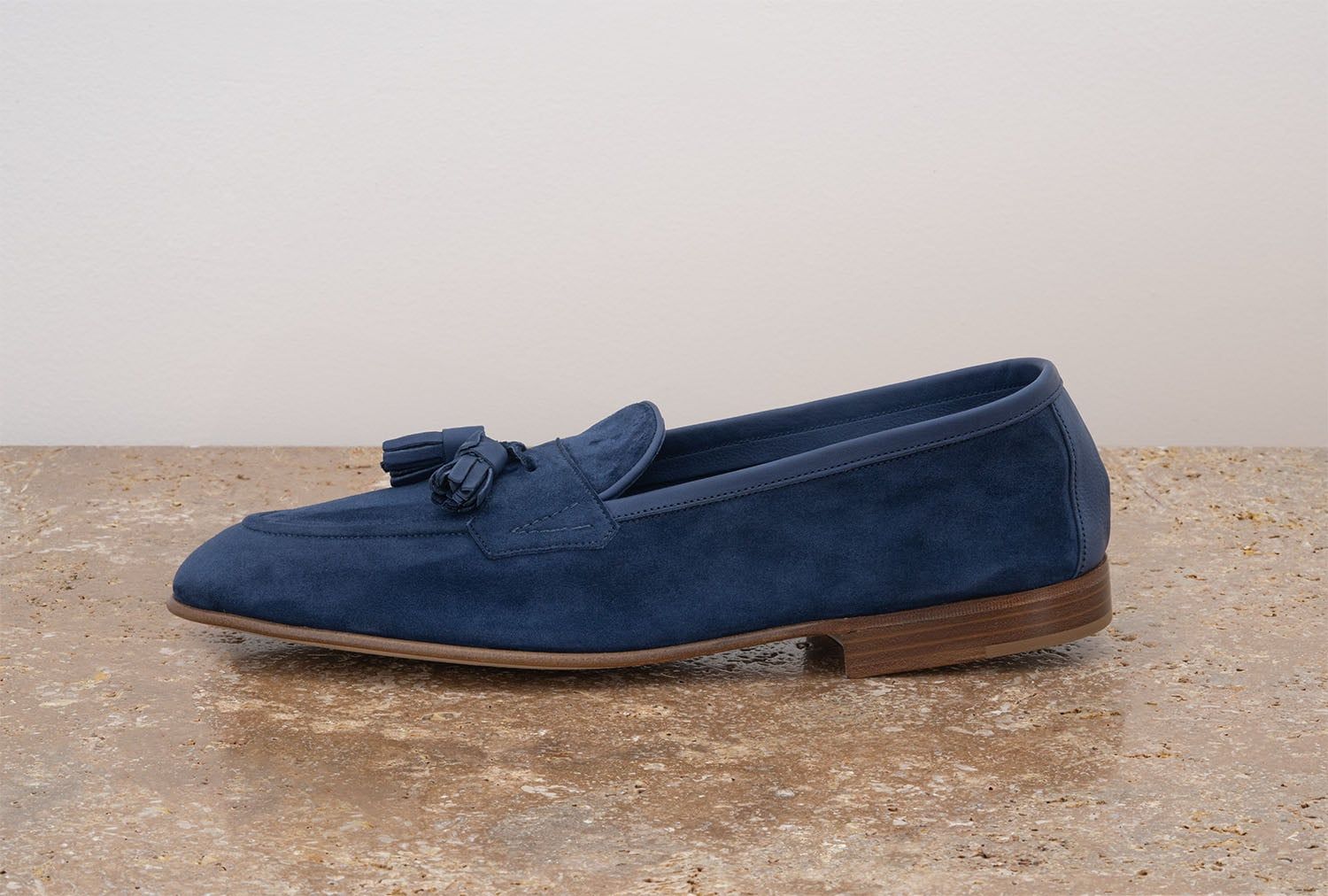 Edward Green Portland - Mocassino Con Nappine - Navy  PORTLAND