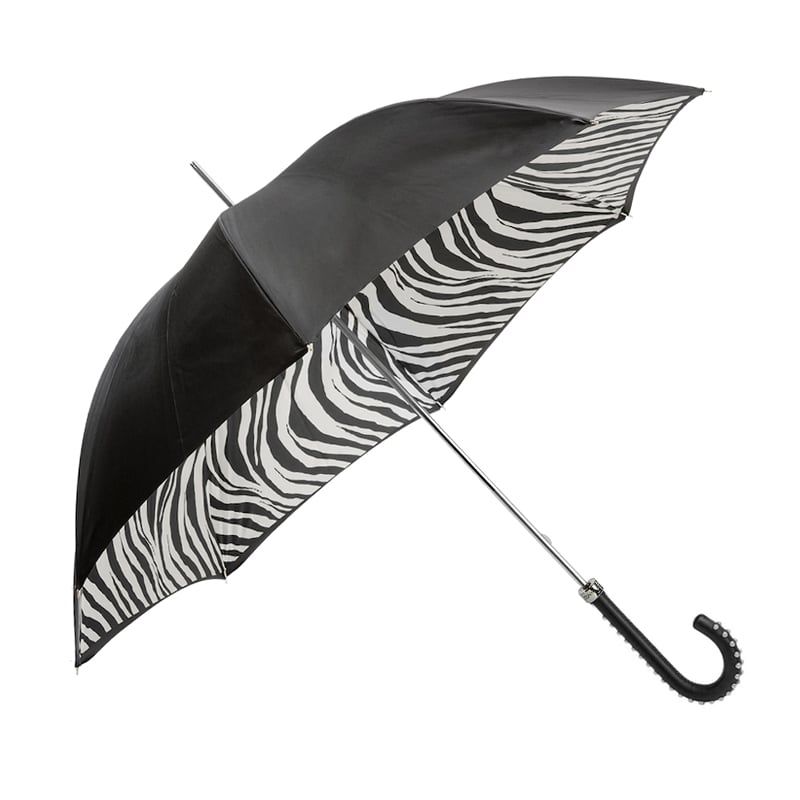 PASOTTI Ombrello Da Donna Animal Nero Interno Zebrato  189N*34*21028-55*H19