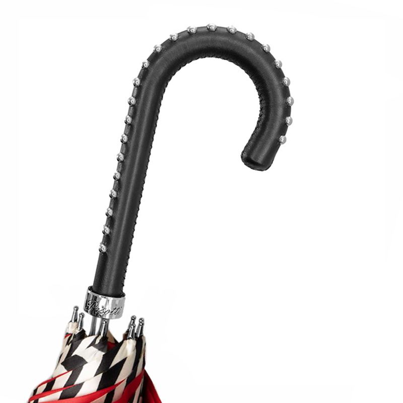 PASOTTI Ombrello Da Donna Animal Motivo Zebrato Interno Rosso  189N*21028/55*26-H19