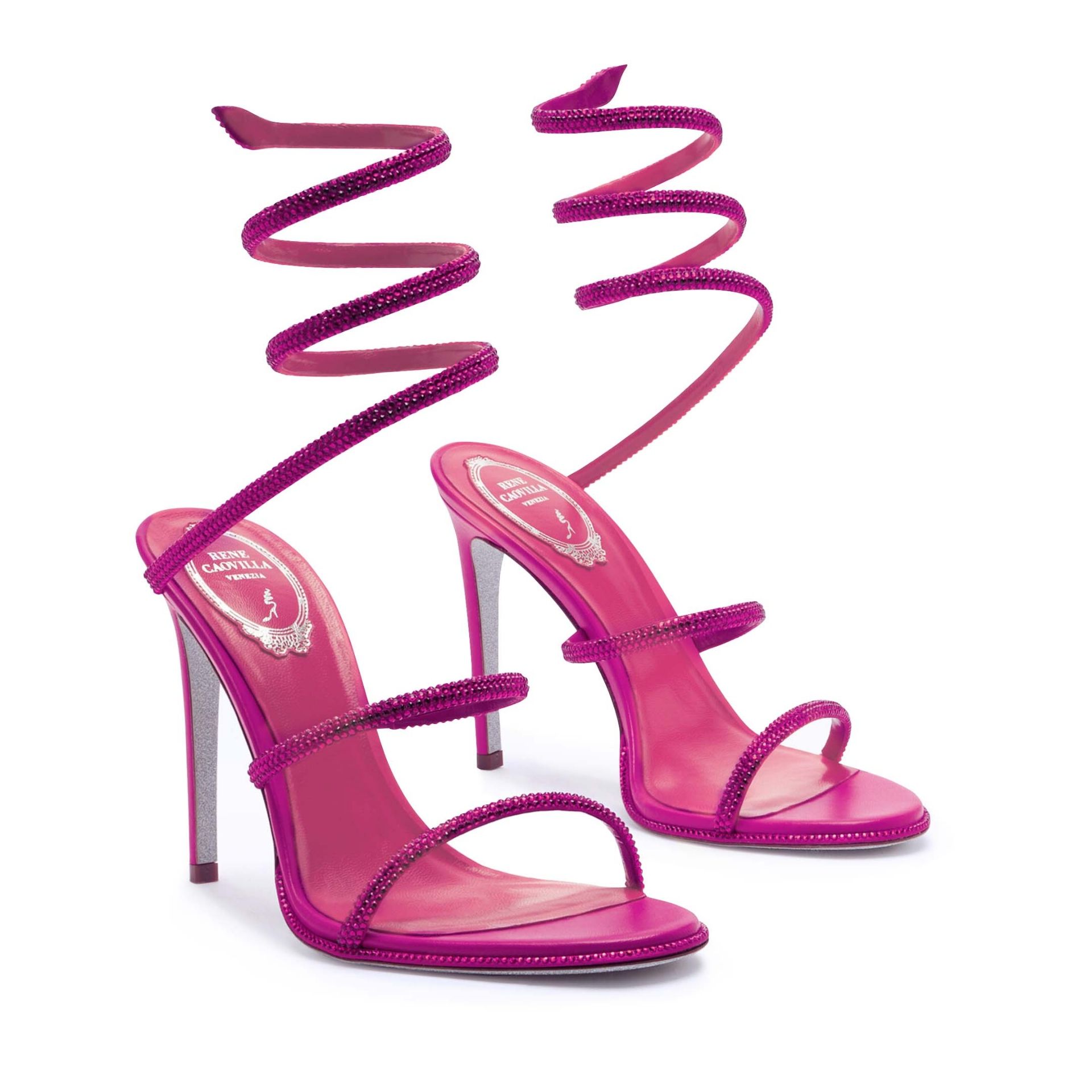 Rene Caovilla Cleo - Sandali Tacco Alto Fucsia  C10416-105-R0013036