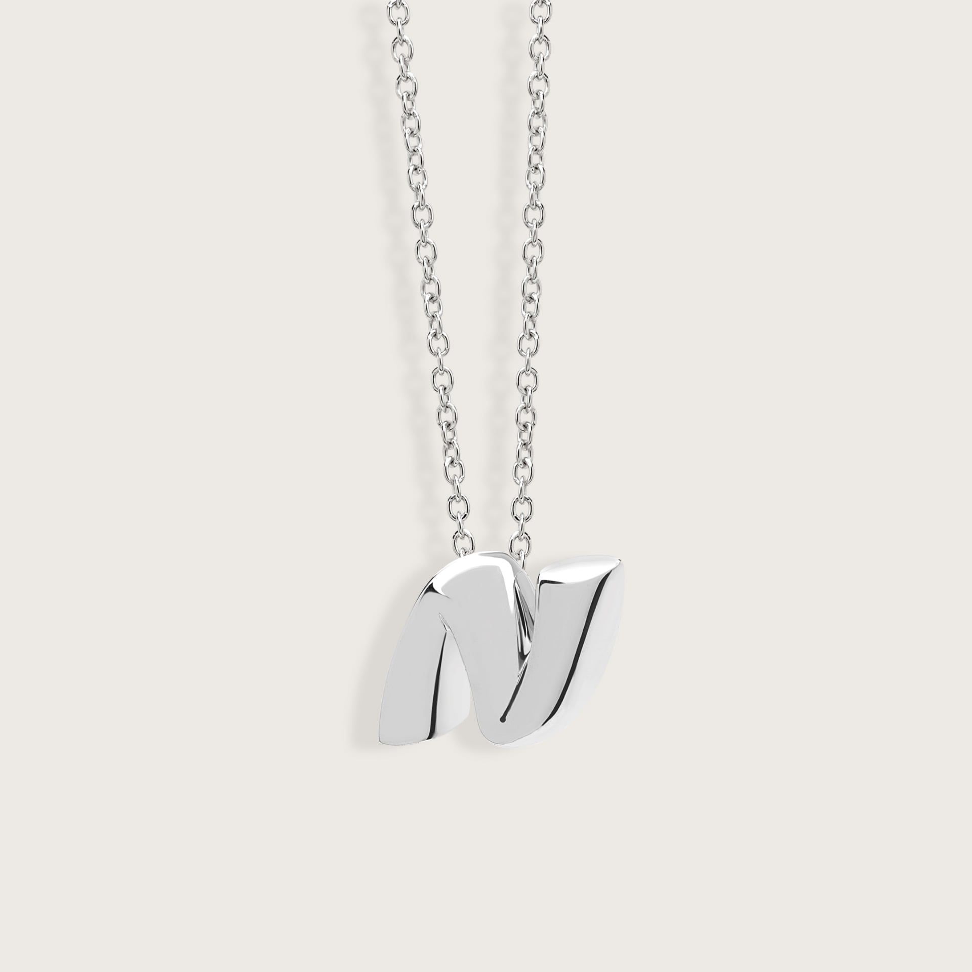 ASTRUA Ciondolo "N" C'Est Moi, Argento  I90.MN