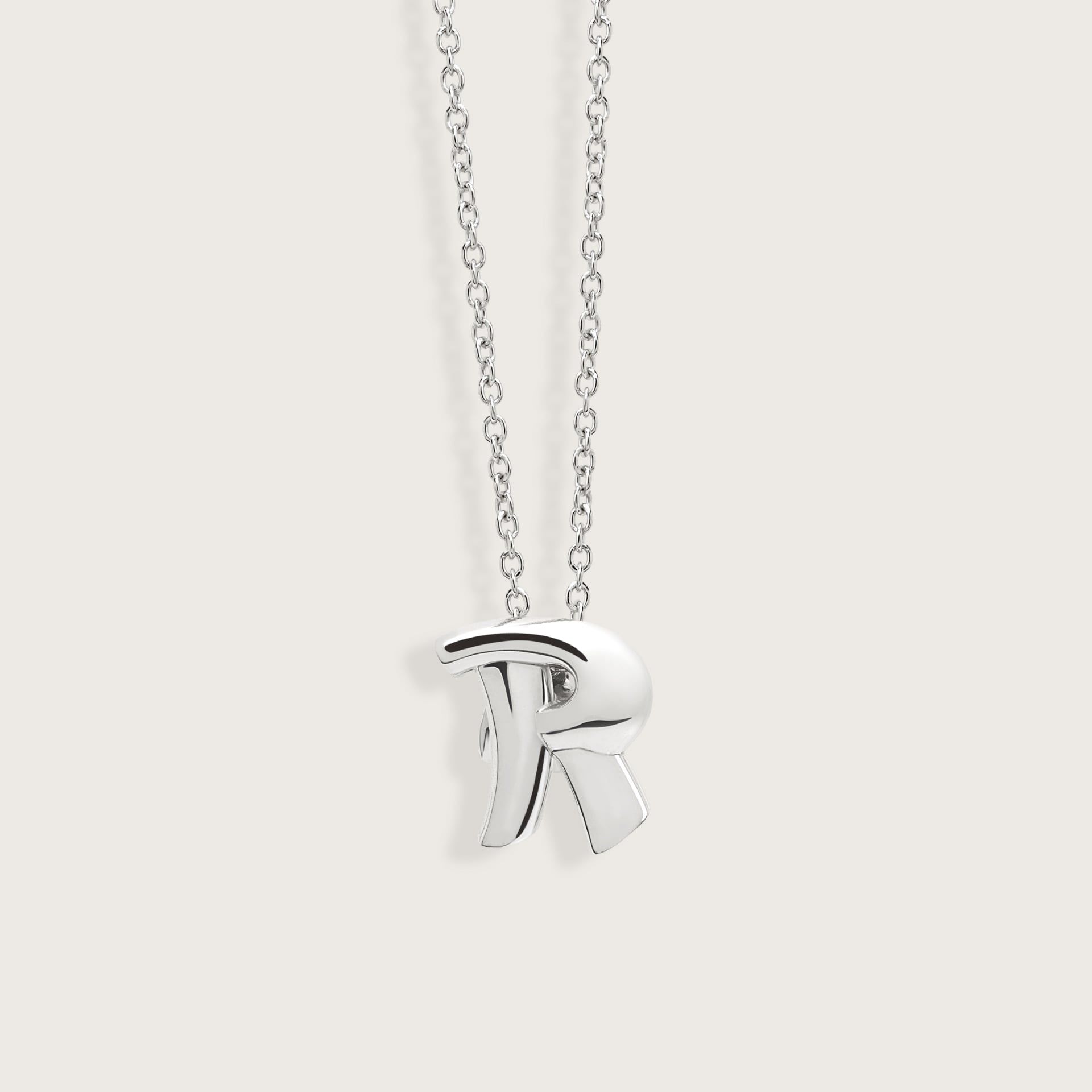 ASTRUA Ciondolo "R" C'Est Moi, Argento  I90.MR