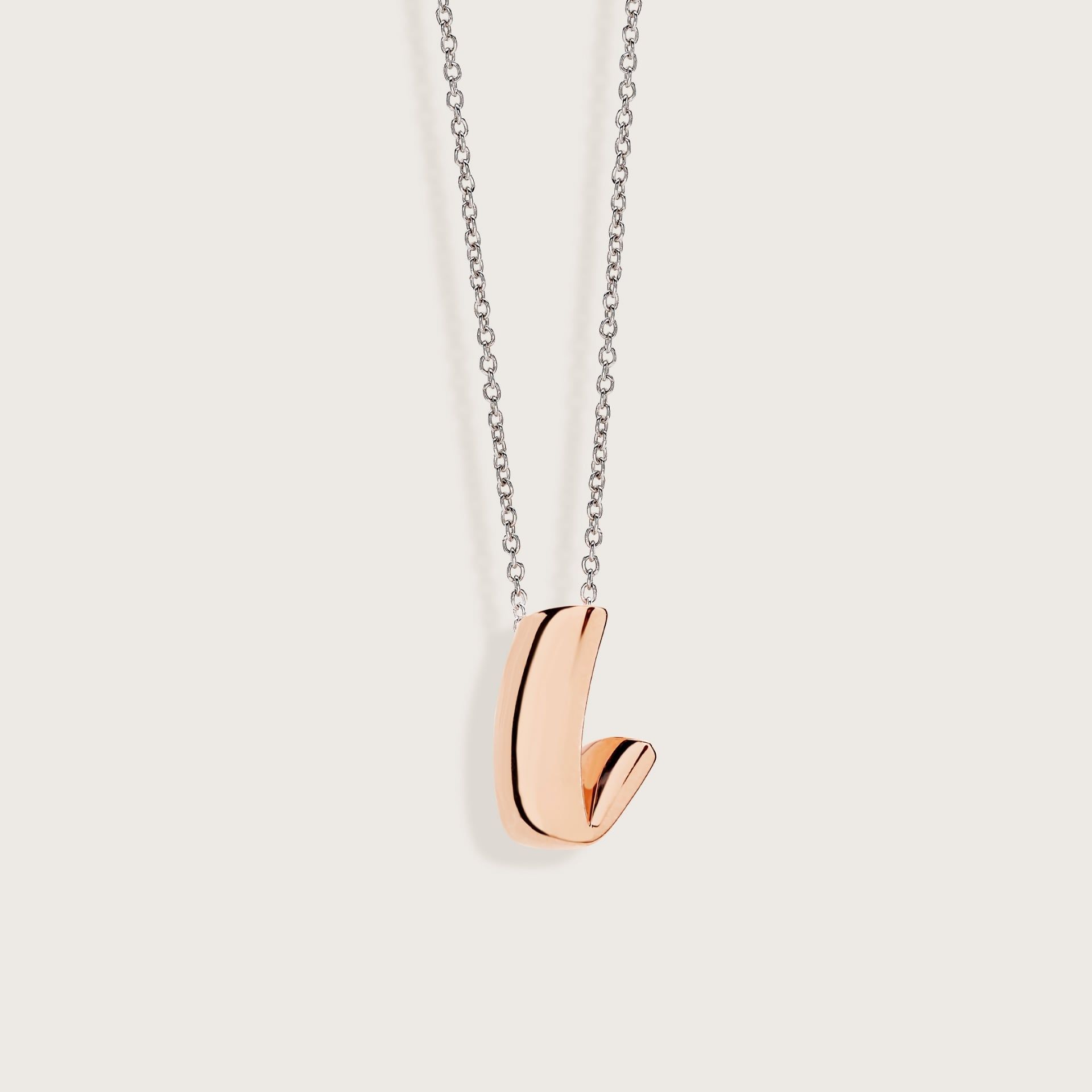 ASTRUA Ciondolo "L" C'Est Moi, Oro Rosa  I95M10.XSL