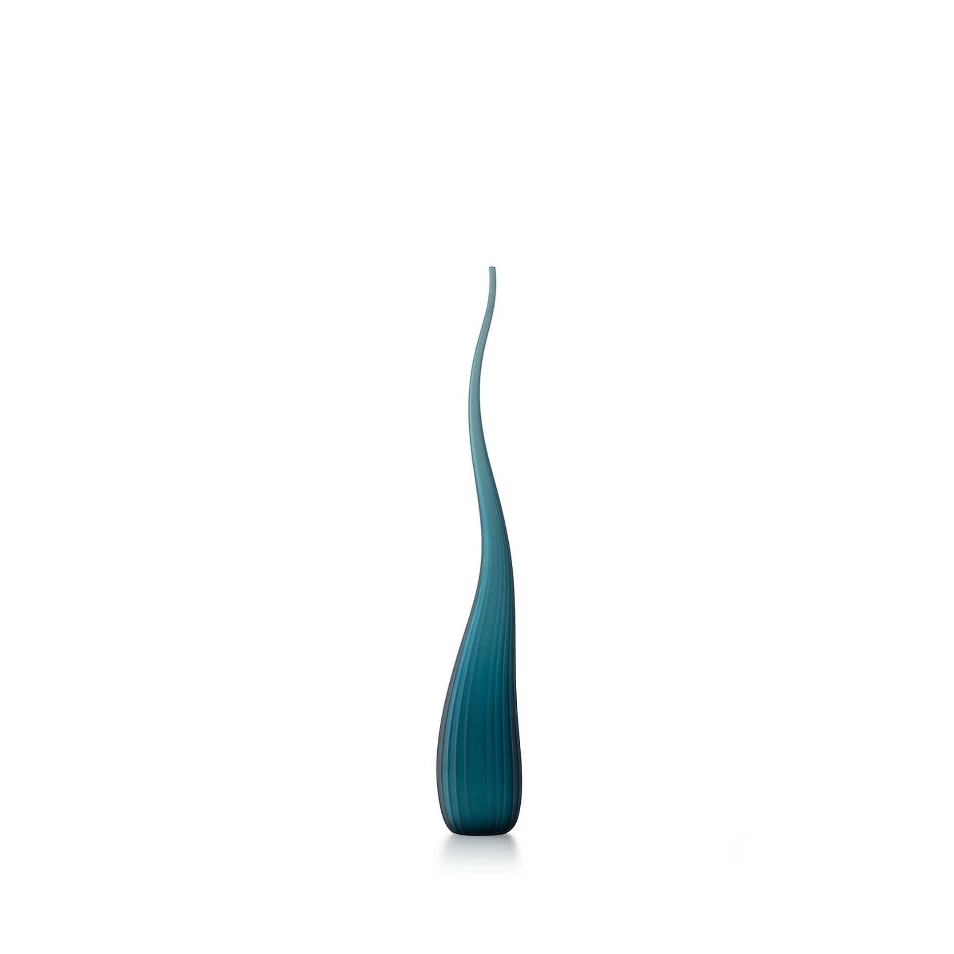SALVIATI Vaso Aria Verde Pavone Satinato Medium H 63 CM / Ø 12 CM 3742