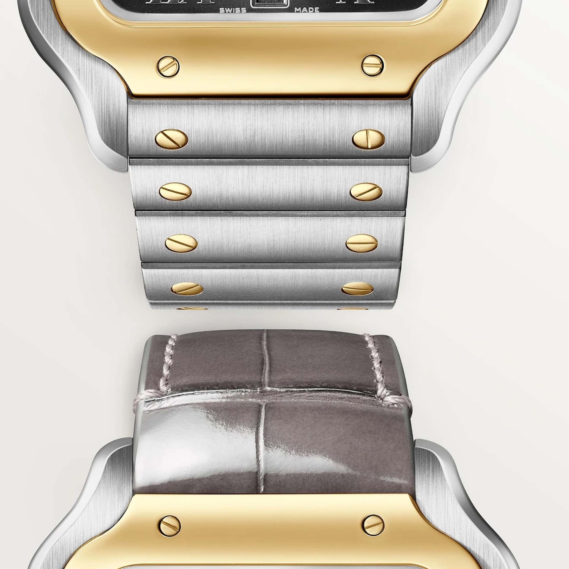 CARTIER Santos De Cartier Modello Grande, Acciaio, Oro Giallo 39.8 MM W2SA0030
