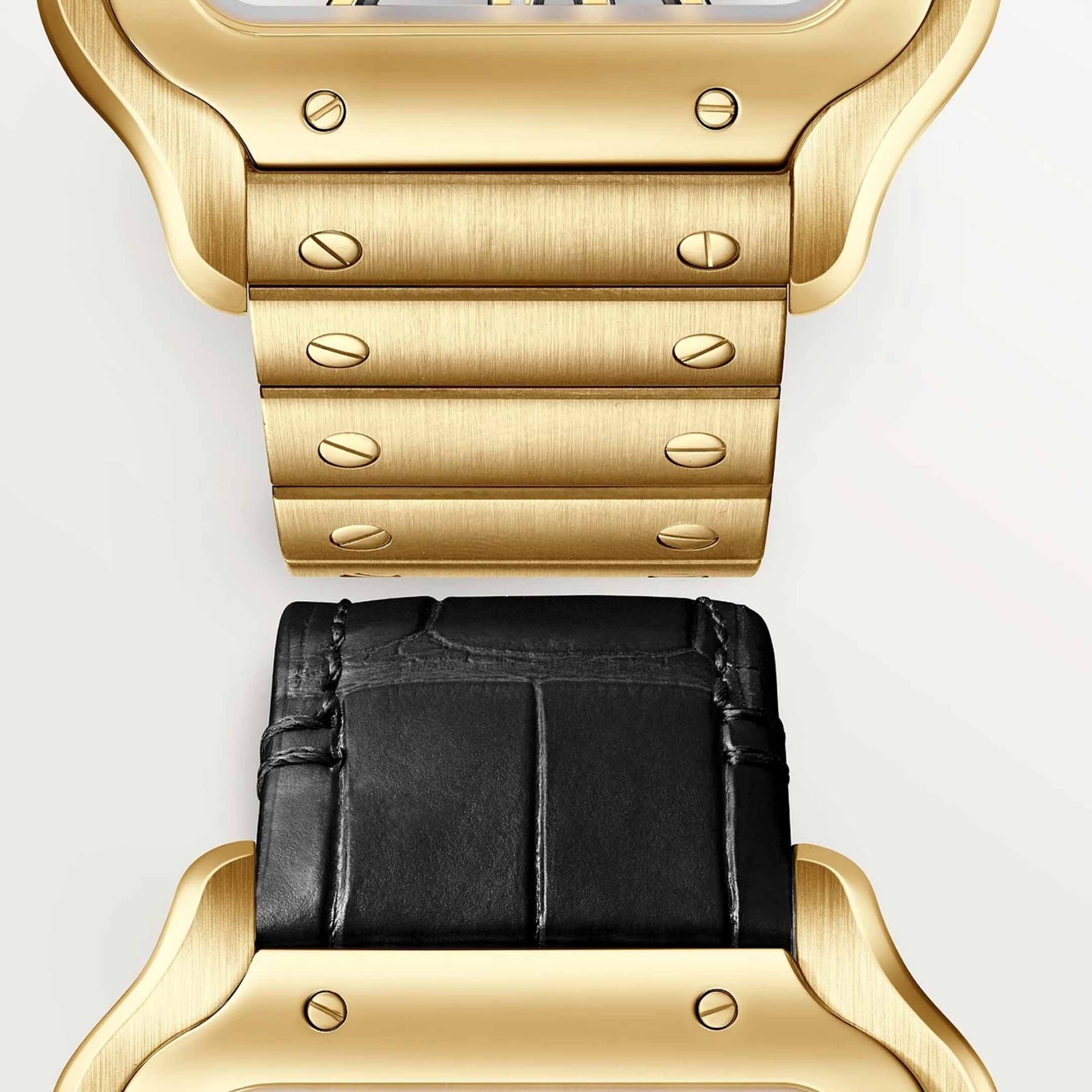 CARTIER Santos De Cartier Modello Grande, Oro Giallo 39.7 MM WHSA0042
