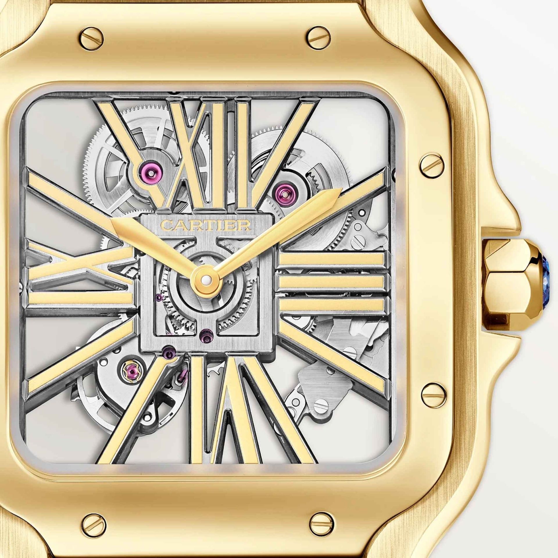 CARTIER Santos De Cartier Modello Grande, Oro Giallo 39.7 MM WHSA0042