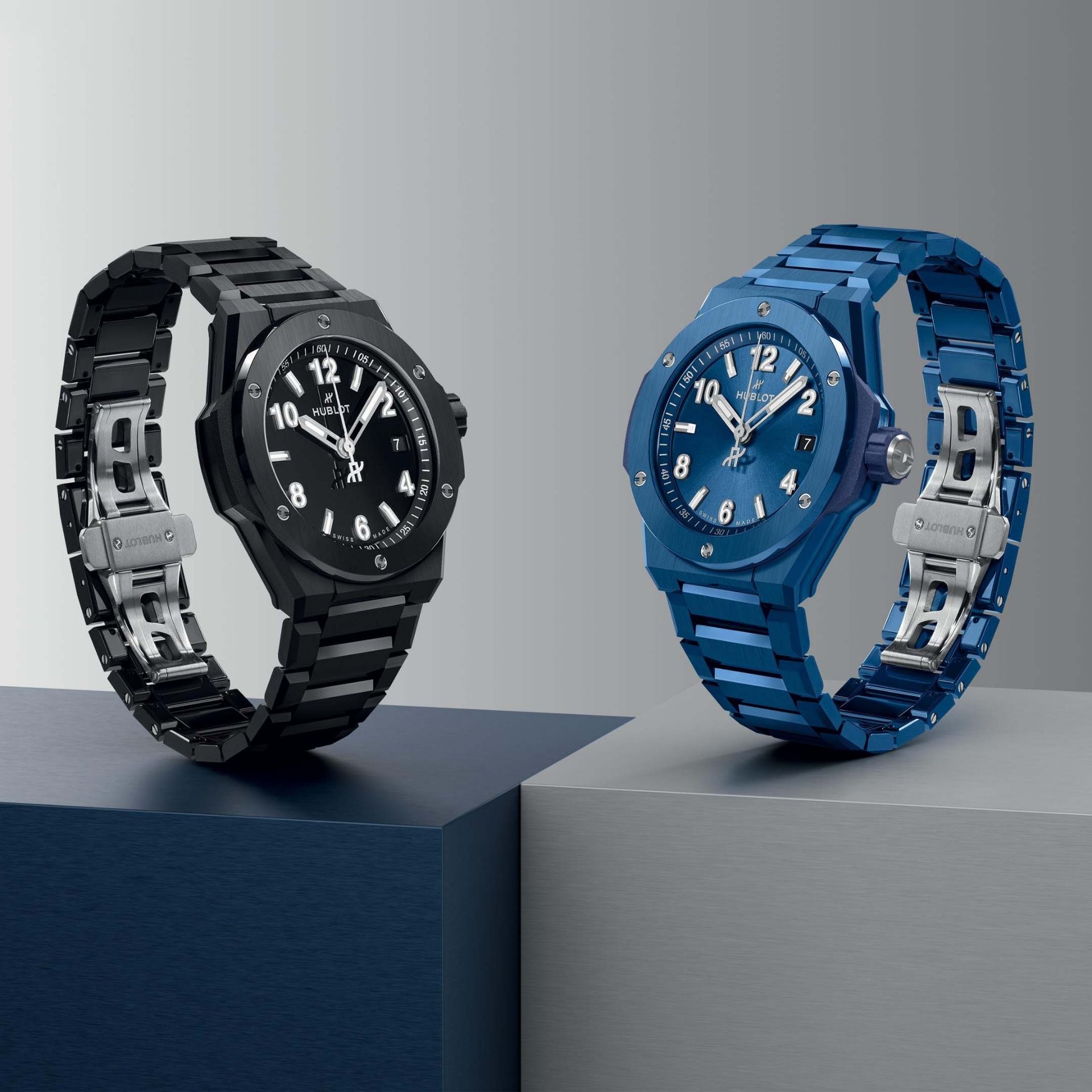 HUBLOT Big Bang Integrated Time Only Blue Ceramic 38 MM 457.EX.7170.EX