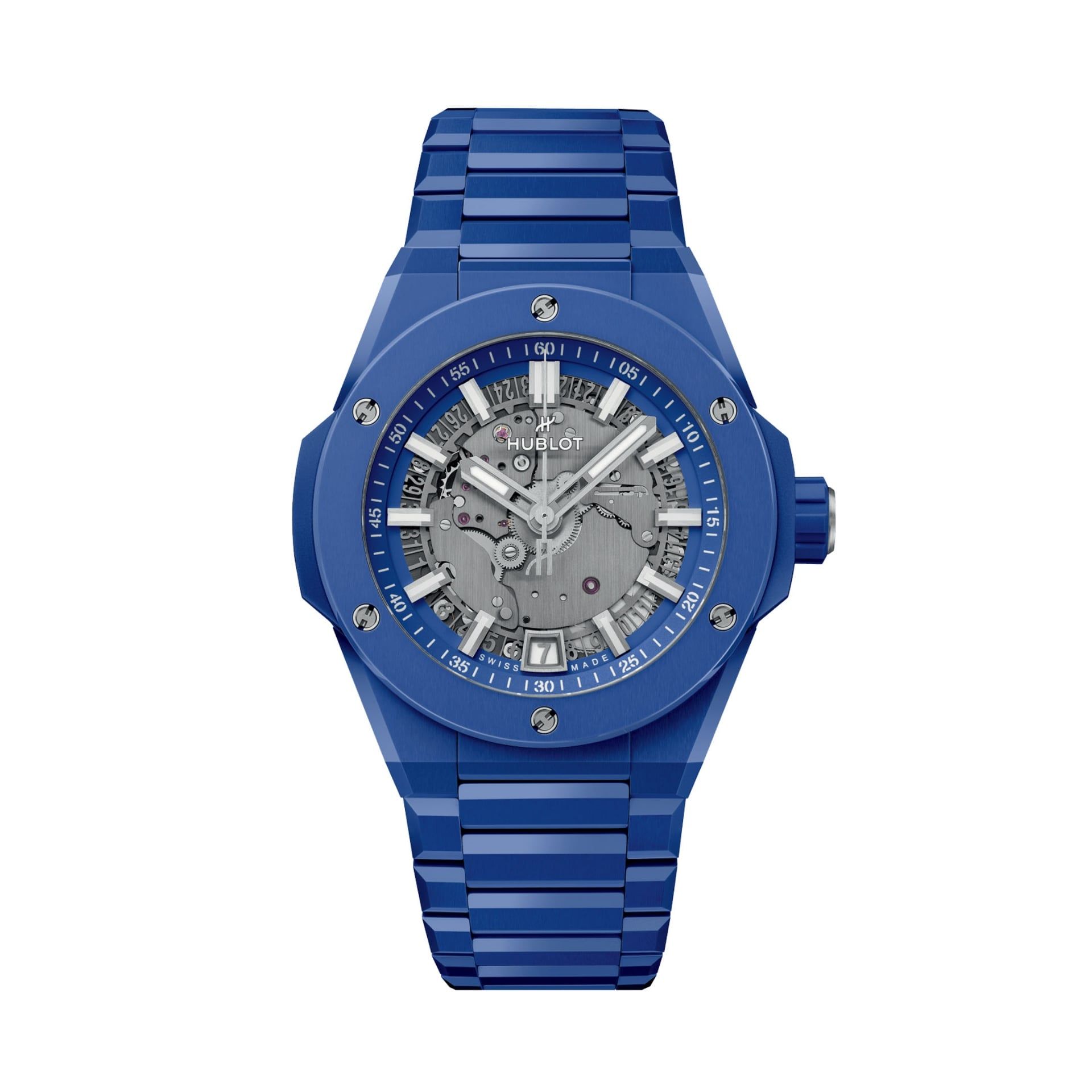 HUBLOT Big Bang Integrated Time Only Blue Indigo Ceramic 40 MM 456.EX.5129.EX