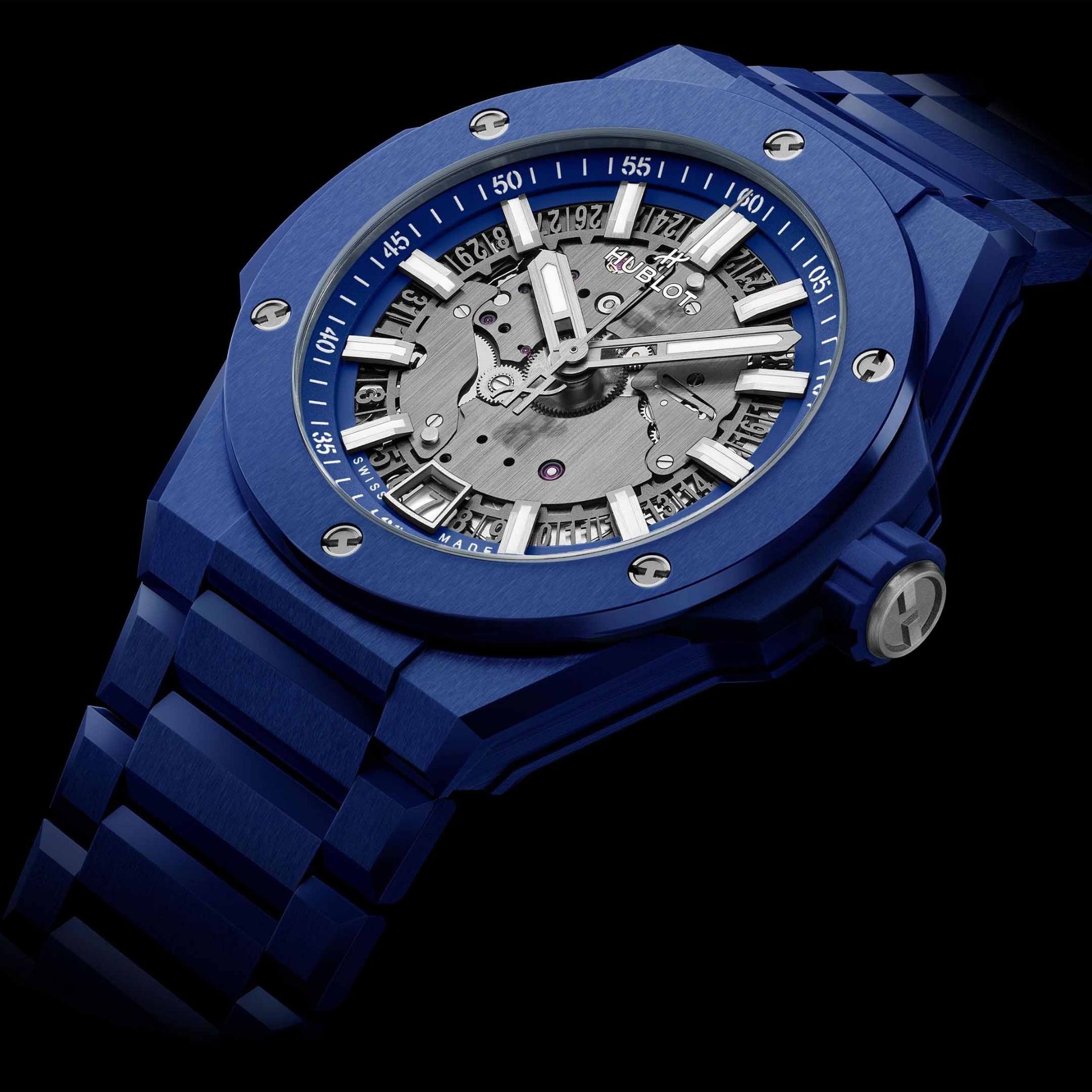 HUBLOT Big Bang Integrated Time Only Blue Indigo Ceramic 40 MM 456.EX.5129.EX