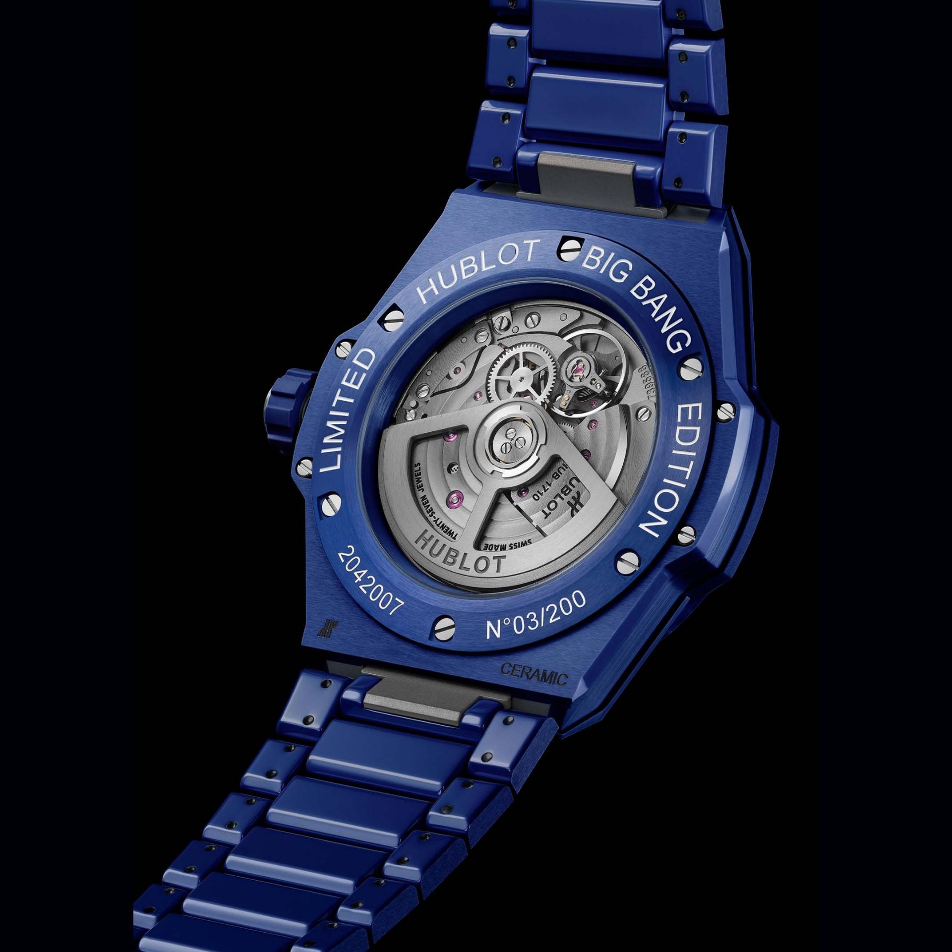 HUBLOT Big Bang Integrated Time Only Blue Indigo Ceramic 40 MM 456.EX.5129.EX