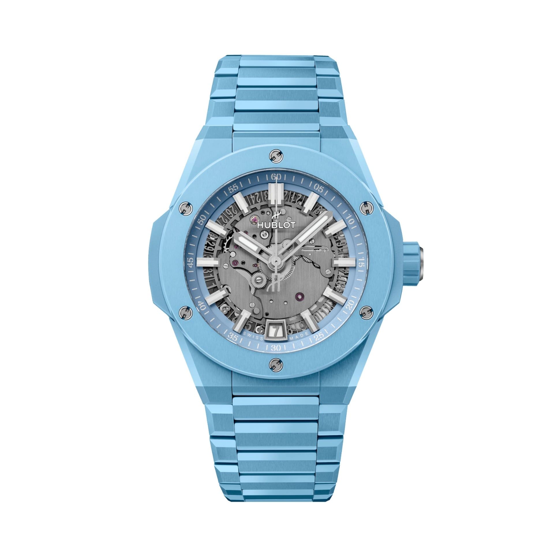 HUBLOT Big Bang Integrated Time Only Sky Blue Ceramic 40 MM 456.EX.5120.EX