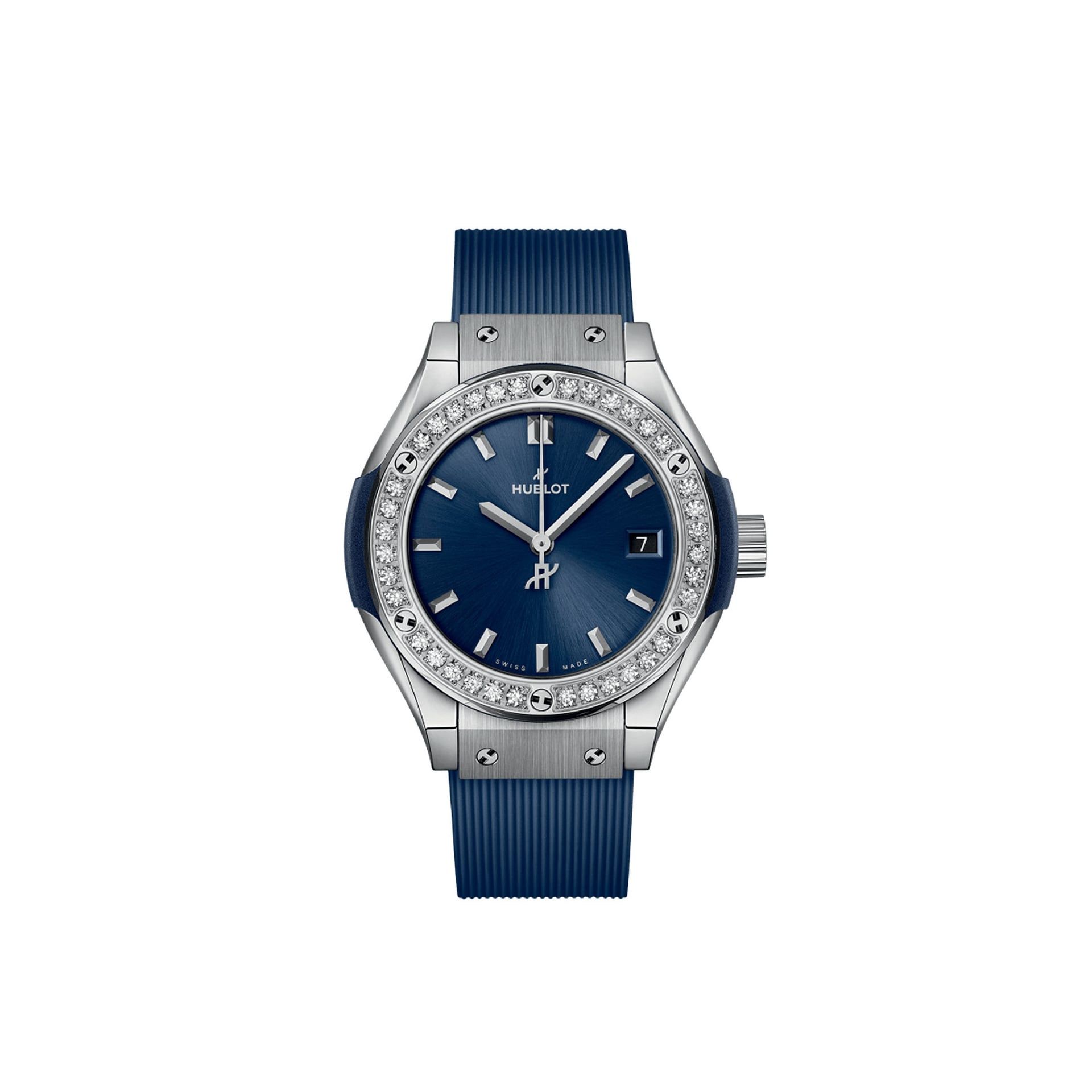 HUBLOT Classic Fusion Titanium Blue Diamonds 29 MM 591.NX.7170.RX.1204