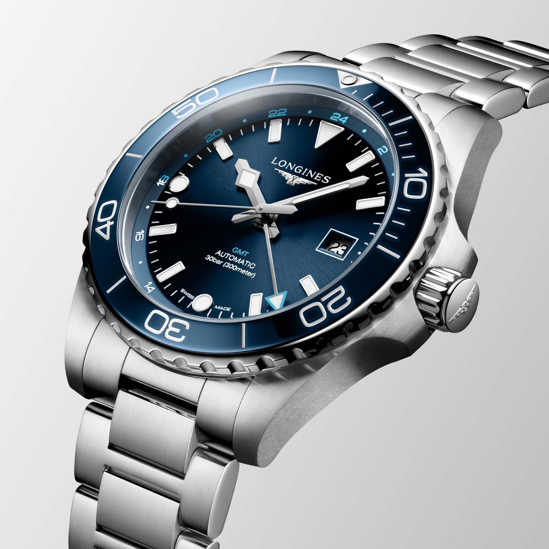 LONGINES Hydroconquest GMT 43 MM L3.890.4.96.6