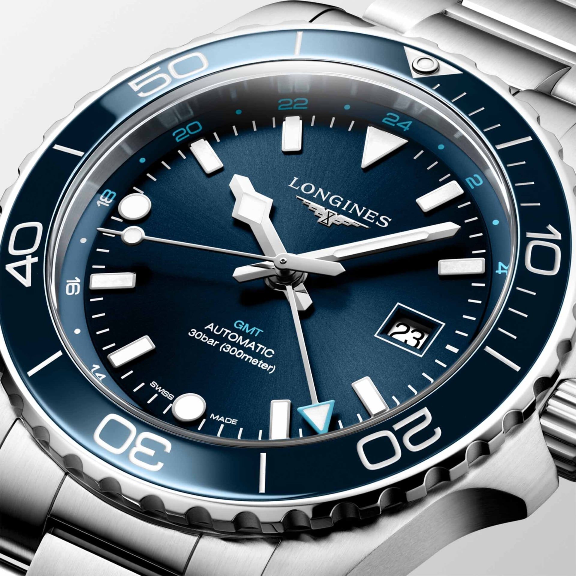 LONGINES Hydroconquest GMT 43 MM L3.890.4.96.6